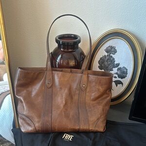 Frye Brown Leather Tote Bag